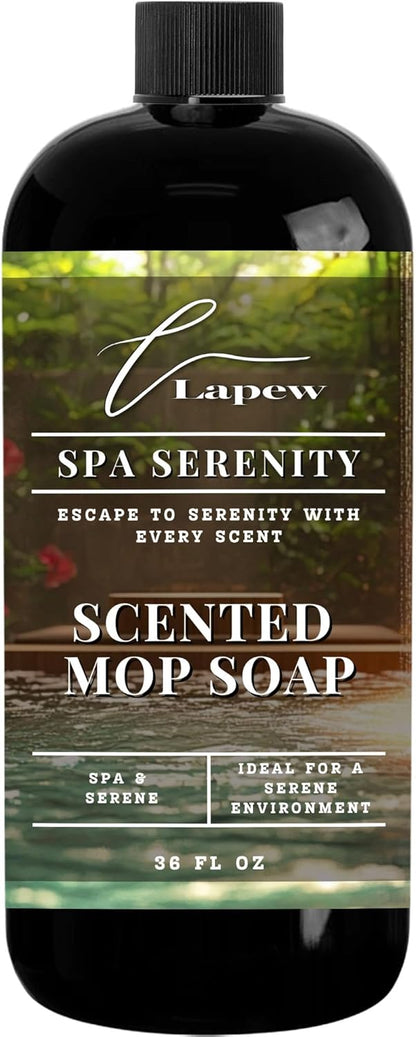 Lapew Baccarat Scented Mop Soap - Luxury Floor Cleaner Concentrate for Mopping Tile, Laminate, Vinyl & Hardwood | Streak-Free, Low-Foam | 36 oz - Colors B