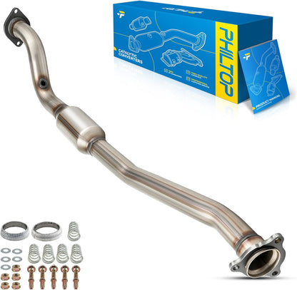 PHILTOP Left and Right Catalytic Converter Replacement For 2005-2010 300 2.7/3.5L V6 RWD, 2006-2010 Charger 2.7/3.5L V6 RWD, 2005-2008 Magnum 2.7/3.5L V6 RWD Replace 55434, 55433 (EPA Compliant) - Colors C