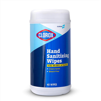Clorox Pro Alcohol Free Hand Sanitizer Wipes with BZK, Gentle Bleach-Free Sanitizing Wipes for Hands - 0.13% BZK Formula, FDA Registered, Resealable Bulk Canister, 270 Count