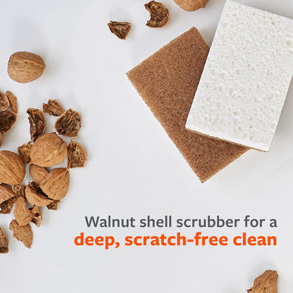 Full Circle Agave Leaf Scour Pads – Pack of 3 – Maximum Strength, Non-Scratch Dish Scrubber Made with Plant-Based & Recycled Materials, Safe for Nonstick