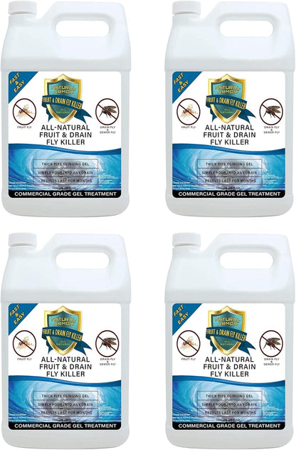 Fruit Fly & Drain Fly Killer - Commercial Gel Treatment – Eliminates Fly & Gnat Infestations - 1 Gallon