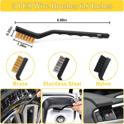 TTRCB 27Pcs Car Detailing Kit, Car Cleaning Kit, Car Detailing Brush Set, Drill Brush Set, Car Detailing Brushes, Car Wash Kit, Car Accessories, Car Cleaning Supplies for Interior, Exterior, Wheels