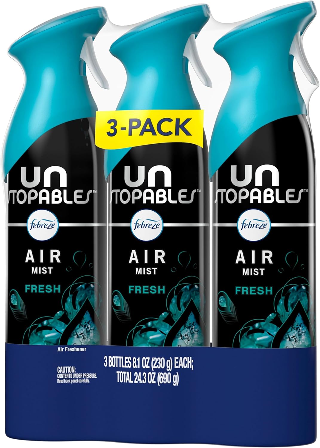 Febreze Air Mist, Air Freshener Spray, Odor Fighting Room Spray, Deodorizer for Home Bathroom Kitchen Office Apartment Dorm Room Classroom, Downy Calm Lavender & Vanilla Bean Scent, 8.1oz (Pack of 3)