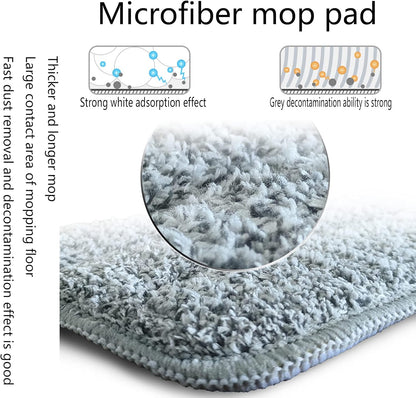 Microfiber Mop 18 in Large Flat Mops for Floor Cleaning with 4 Premium Pads Hardwood for Cleaning Wet Mop