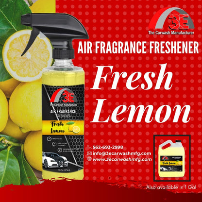 3E Car Air Freshener Premium Baby Powder Scent 16 fl oz – Professional Automotive Air Freshener & Odor Eliminator, Long-Lasting Interior Fragrance for Cars, Trucks, SUVs, RV, Home & Office