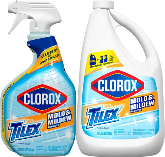 Tilex Clorox, 2 Piece Set, Clear, 96 Fl Oz