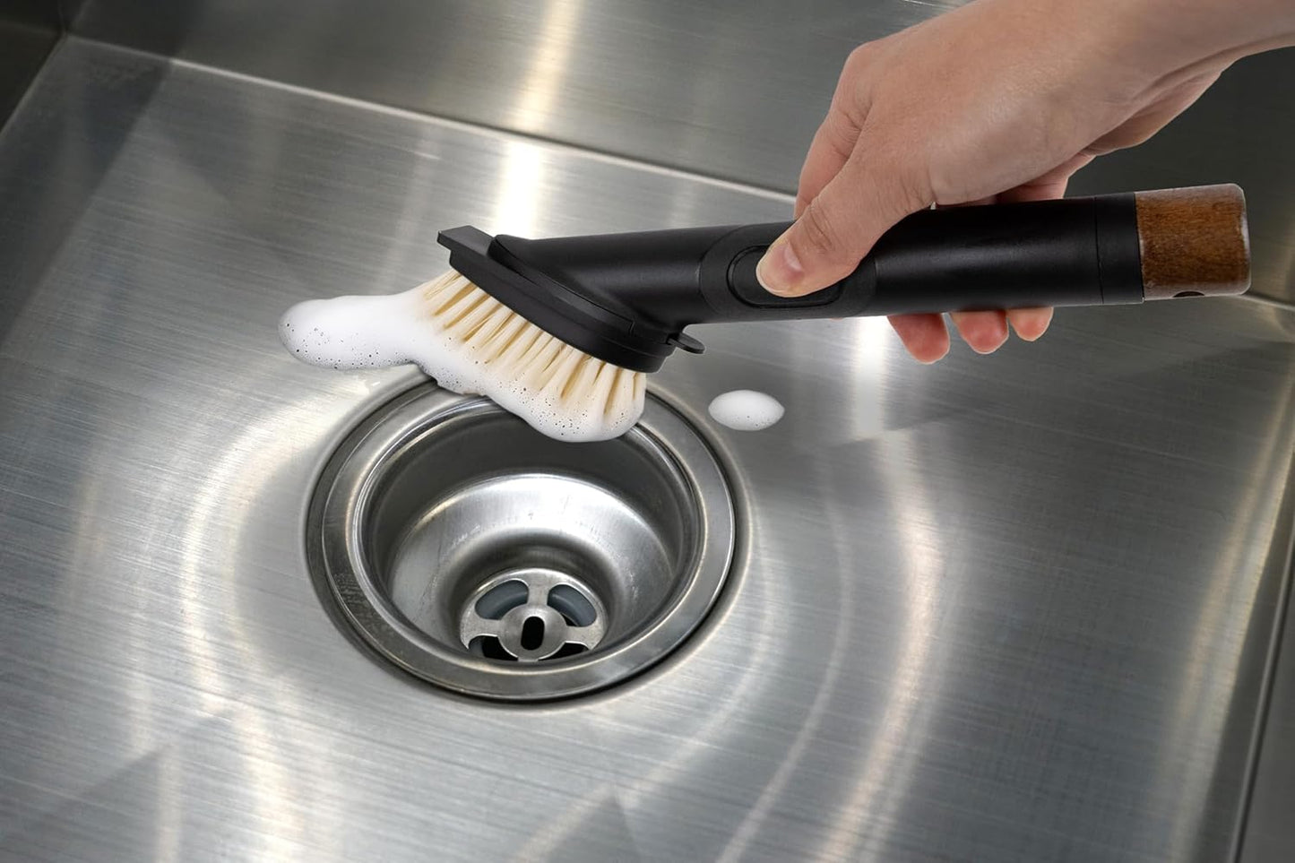 Eco Soap Dispensing Brush Set