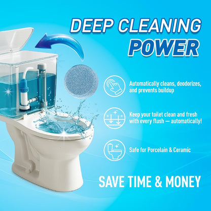 Toilet Bowl Cleaner Tablets 40 Pack, Long-Lasting Drop-in Tank Tablets with Sustained-Release Technology, Fight Tough Stains & Odors, Household & Commercial Use, Compatible with Most Toilets-Excellent