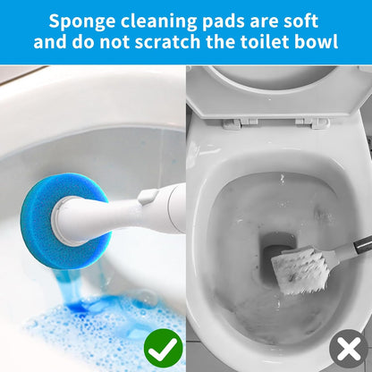 36-Piece Toilet Wand Refills, Disposable Toilet Bowl Cleaner Wand Compatible with Most Toilet Brushes,Disposable Toilet Brush Refill for Bathroom Cleaning