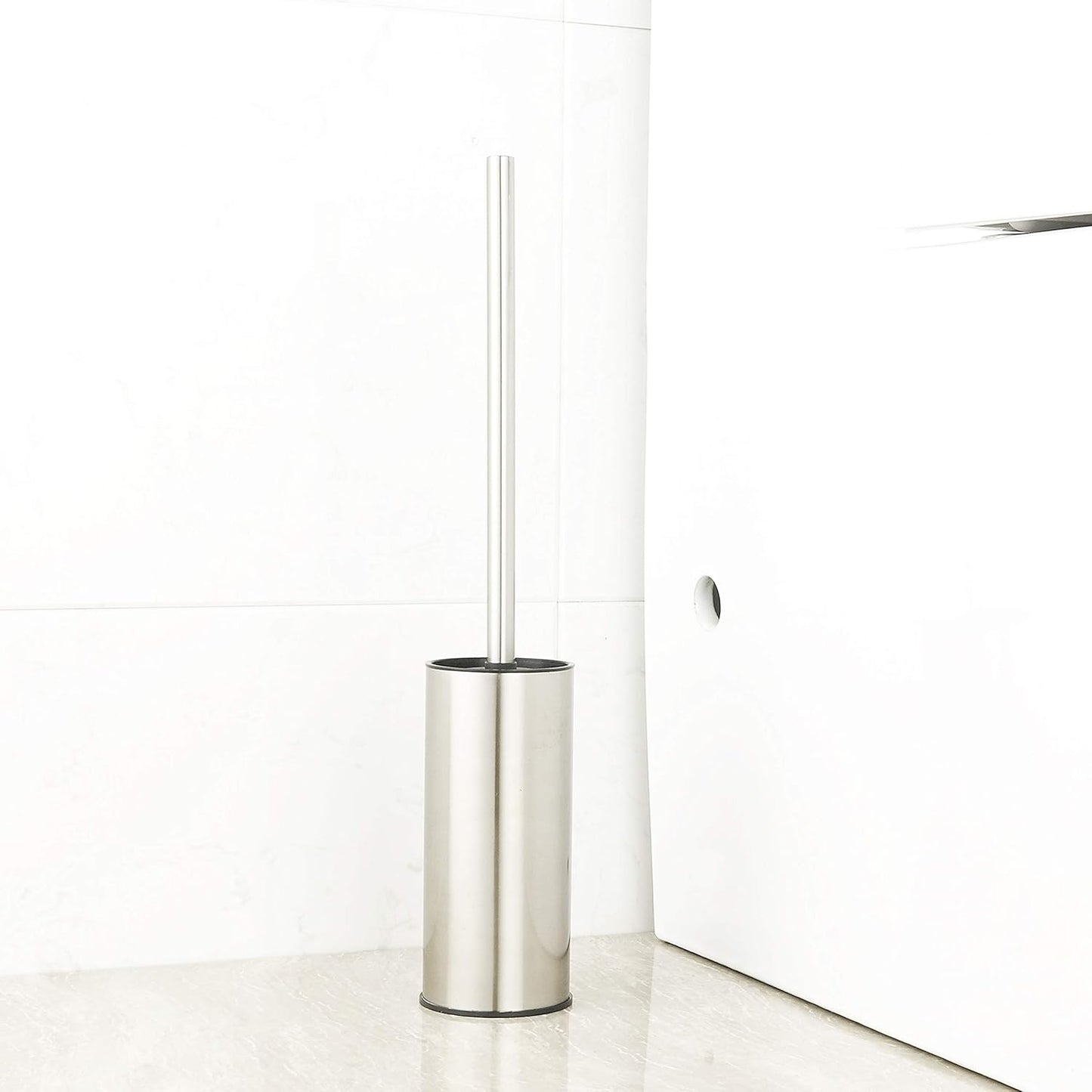 BGL Stainless Steel 304 Black Toilet Bowl Brush and Holder Set Cleaning Tool Holder with Toilet Brush