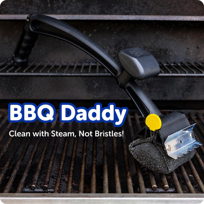 Scrub Daddy Household Cleaning + BBQ Bundle - BBQ Daddy Bristle Free Grill Brush - 2 Microfiber Cleaning Towels - All Purpose Cleaner PowerPaste Cleaning Paste + Scrub Mommy Sponge
