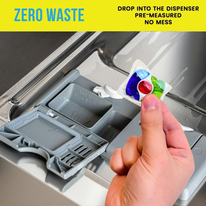 Eco-Gals Eco-Shines Dishwasher Detergent Pods With 3 in 1 Power of Liquid, Powder, and Gel for Brighter Cleaner Dishes