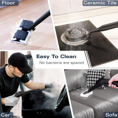 Waitbird Steam Cleaner, Steam Cleaner For Home, Handheld Steamer For Cleaning With 21 Accessories, 248 °F High Temperature, Suitable for Grout, Floor. Sofas, Upholstery, White