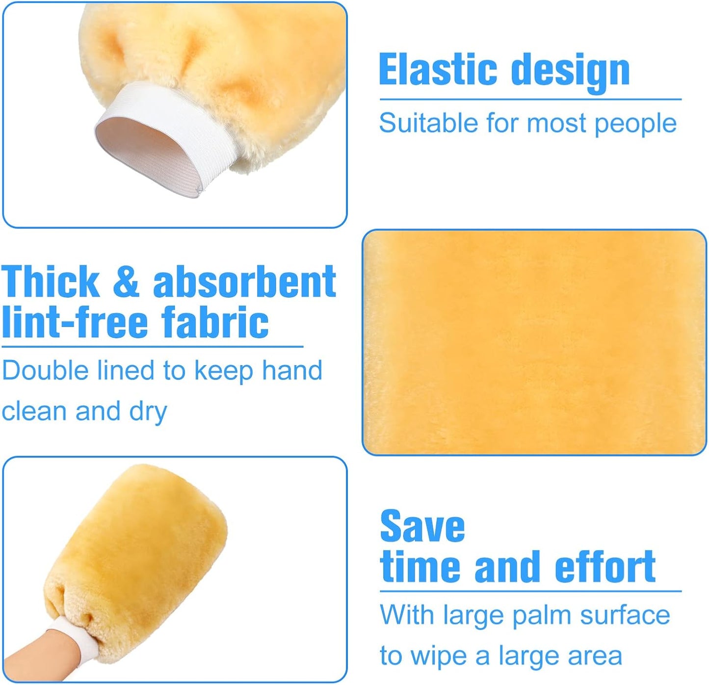 Remerry 6 Pcs Painters Mitt Painters Tool Dusting Gloves Deck Stain Applicator for Painting Cleaning Dusting