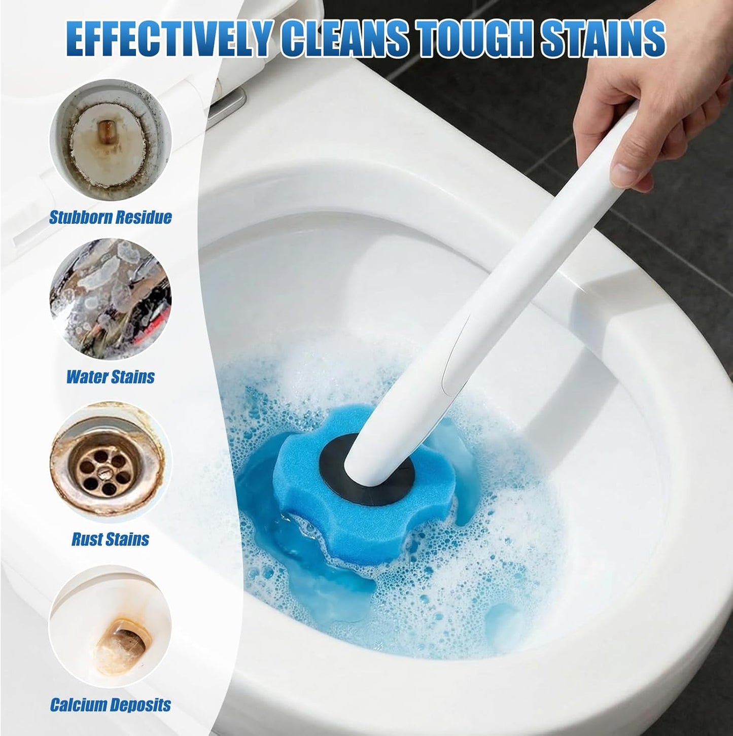 50PC Toilet Bowl Wand Refills, Replacement Heads for Bathroom Washroom Cleaning Pads, Disposable Toilet Brush Refills Lemon Fresh Yellow