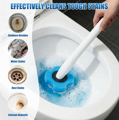 50PC Toilet Bowl Wand Refills, Replacement Heads for Bathroom Washroom Cleaning Pads, Disposable Toilet Brush Refills Lemon Fresh Yellow