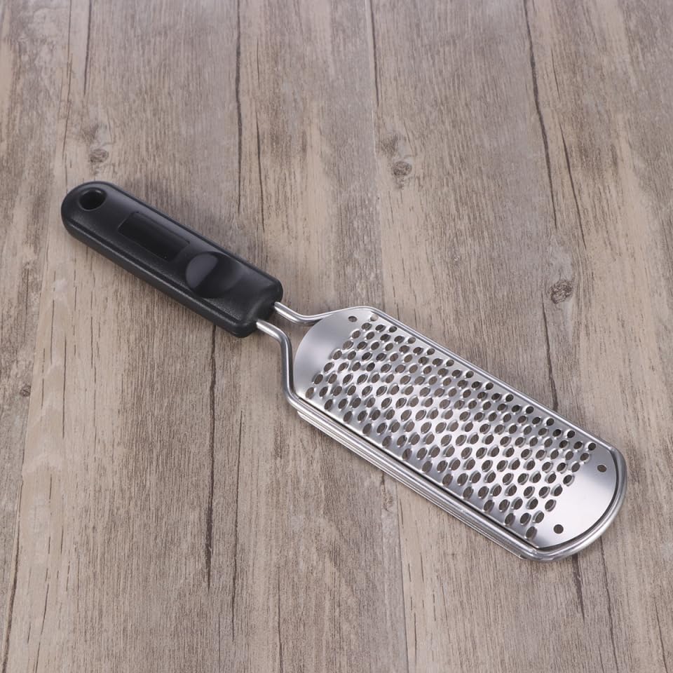 Housoutil Professional Grater, Foot File Foot Scrubber Pedicure, Callus Remover Stainless Steel Pedicure Rasp Feet Cheese Grater Heel Scraper Care for Scraper Corns Callous Removers Cracked Dead