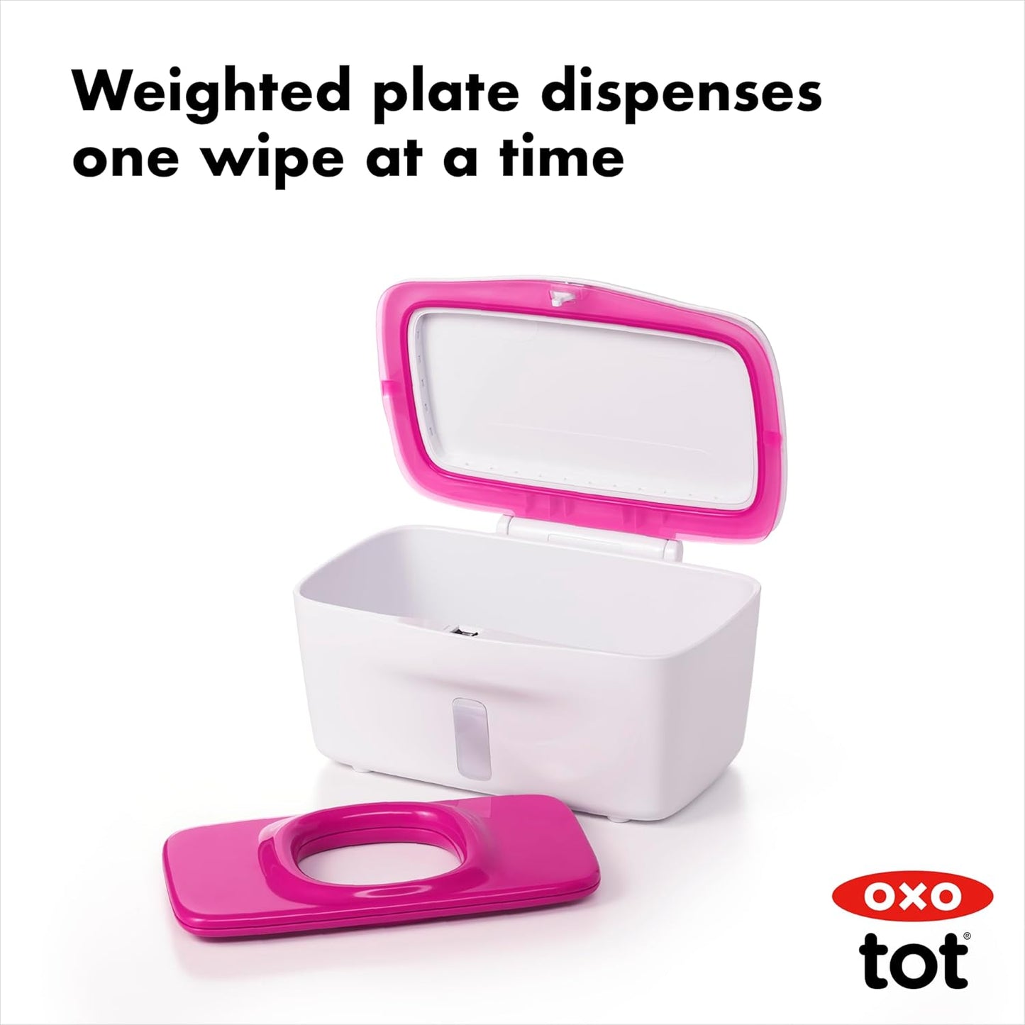 OXO Tot Perfect Pull Wipes Dispenser, Pink