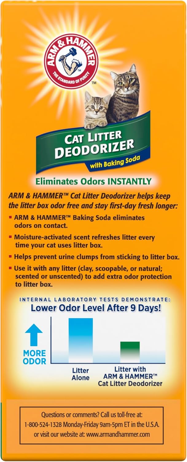 ARM & HAMMER Cat Litter Deodorizer Double Duty, 30 oz, 6 Pack