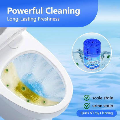Automatic Toilet Bowl Cleaners Bottles, 3 Pack Long-Lasting Blue Toilet Cleaner Tablets, Septic Safe Toilet Tank Cleaner for Stain Prevention & Odor removal, Up to 3 Months each bottle