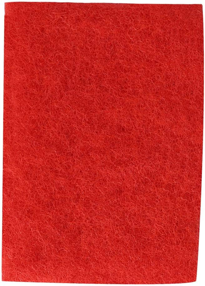 uxcell 3pcs Scouring Pad Non-Scratch Scouring Sponge Scrub Pads 6"x4" For Scouring Kitchen, Dishwashing, Red