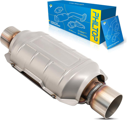 PHILTOP Left and Right Catalytic Converter Replacement For 2005-2010 300 2.7/3.5L V6 RWD, 2006-2010 Charger 2.7/3.5L V6 RWD, 2005-2008 Magnum 2.7/3.5L V6 RWD Replace 55434, 55433 (EPA Compliant) - Colors C