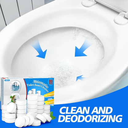 USKICH 20 Pack Toilet Bowl Cleaner Tablets,Blue Automatic Toilet Tank Cleaners, Long-Lasting Household Toilet Cleaners,Toilet flush Cleaning & Deodorizer
