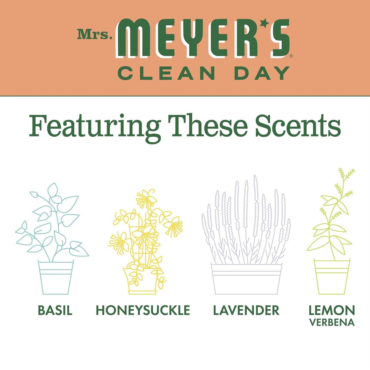 Mrs. Meyer's Liquid Dish Soap Geranium, 16 OZ
