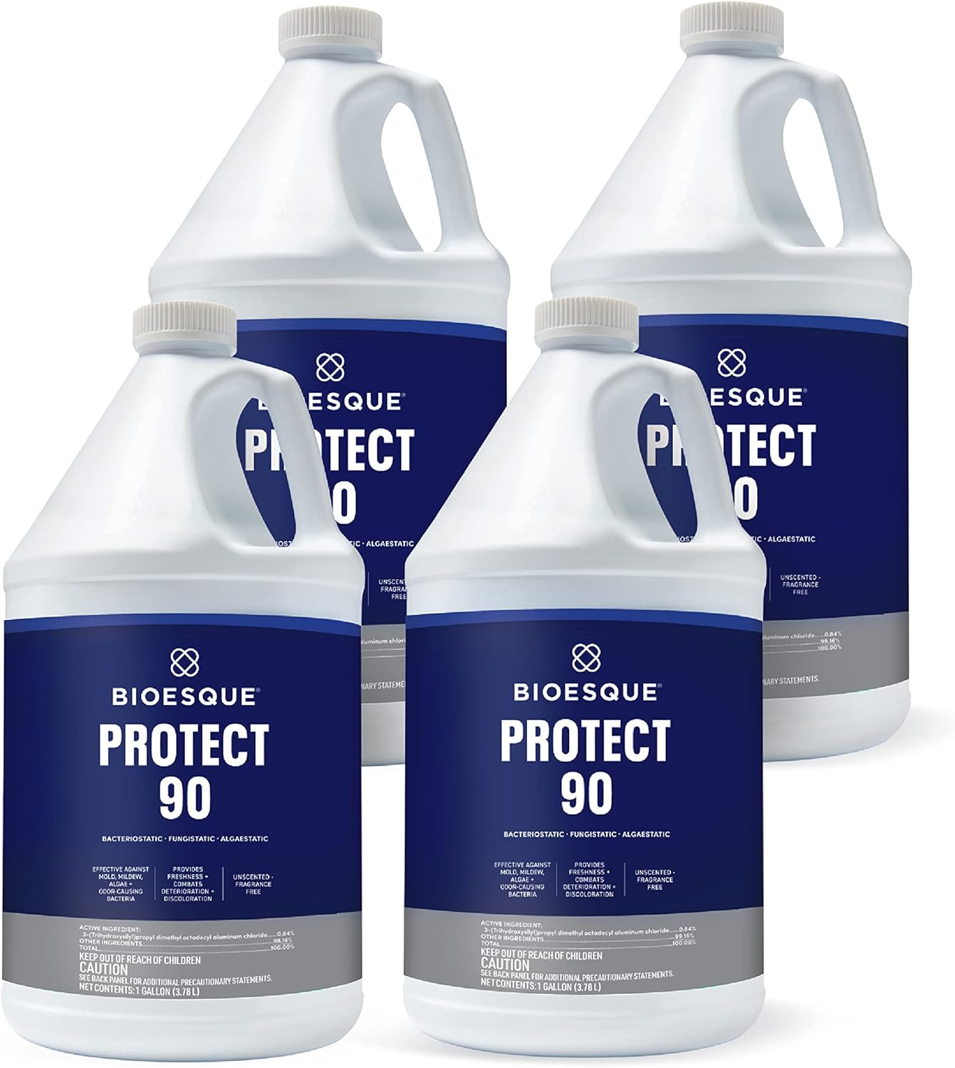Bioesque Protect 90, Heavy Duty Bacteriostatic, Fungistatic, Algaestatic Formula, Effective Against Mold, Mildew, Algae, & Odor Causing Bacteria, 1 Gallon (Pack of 1)