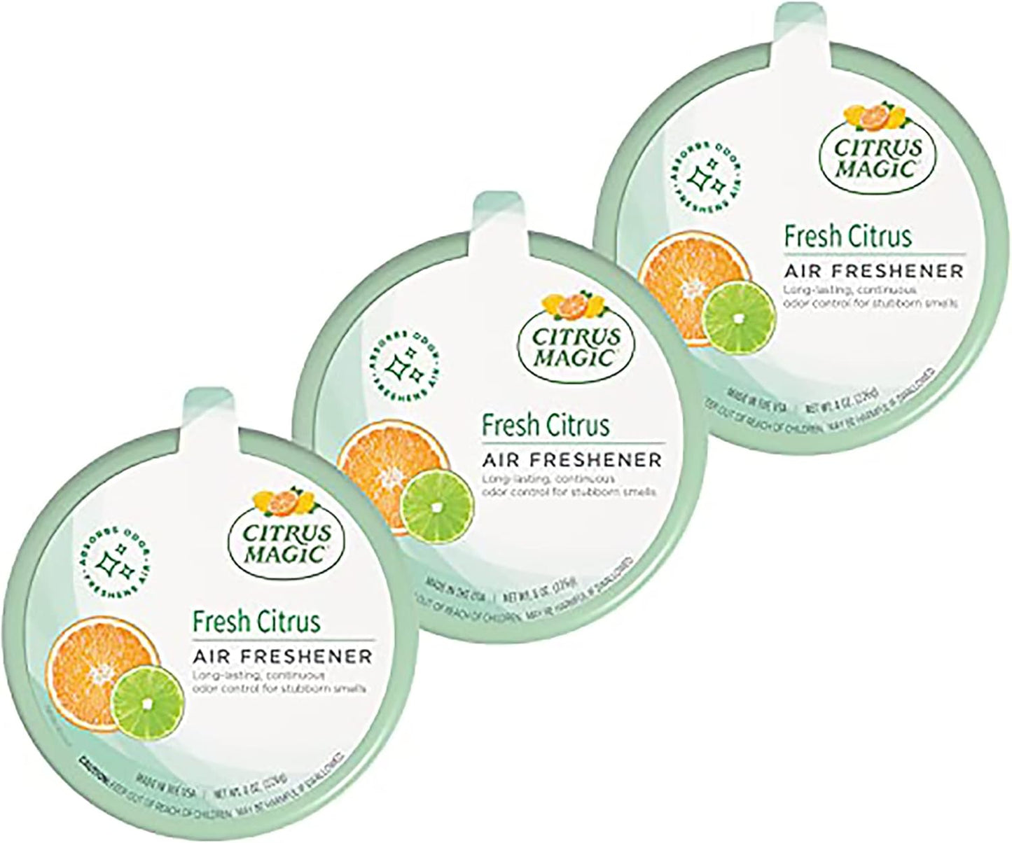 Citrus Magic Odor Absorbing Solid Air Freshener, Fresh Citrus, 8-Ounce, Pack of 1