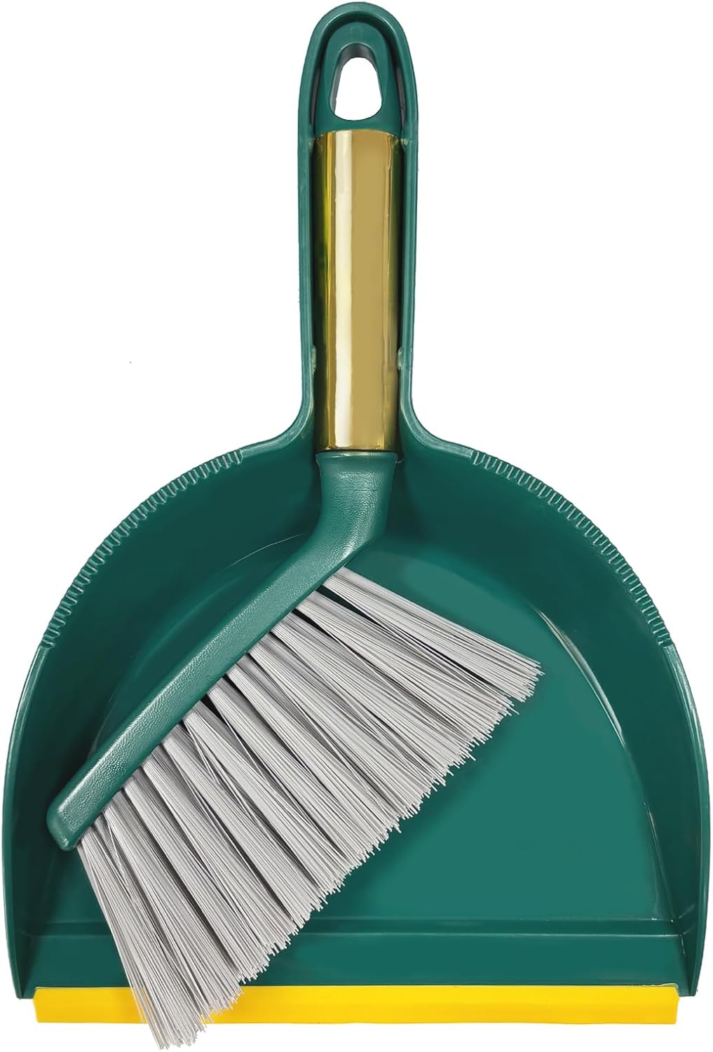 Small Broom with Dustpan Combo Set Mini Broom and Brush Set Hand Sweeper for Cleaning Desk Office Kitchen Pet Nest (White)
