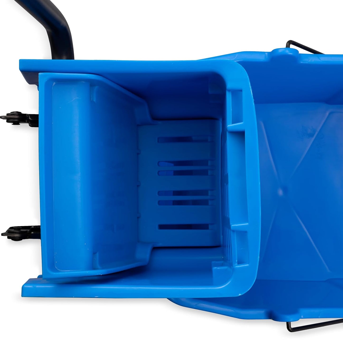 SPARTA Commercial Mop Bucket with Side Press Wringer, Floor Cleaning Essentials for Commercial and Home Use 26 Quart Capacity, 1 Count, Red