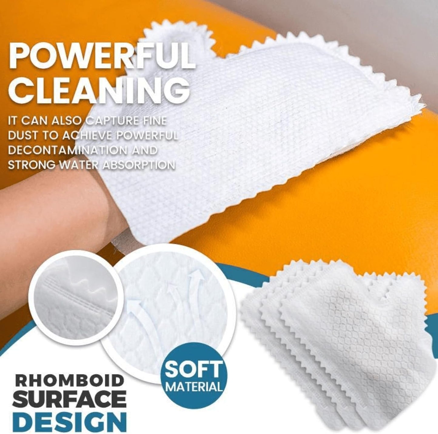 10 Pack Microfiber Dusting Gloves, Reusable Multi-purpose Cleaning Mitts for Housework, Scratch-Free Hand Duster for Blinds, Furniture, Car Interior and Windows, Dry & Wet Dual Use, White