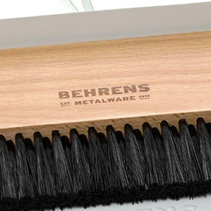 Behrens White Galvanized Dustpan & Brush Set