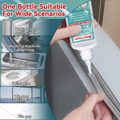 2 Packs Household Stain Remover Gel, Powerful All-Purpose Stain Cleaner Gel, Effective on Bathroom, Shower, Sink, Grout, Washing Machine Seal, Kitchen