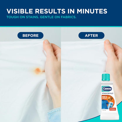 Carbona Stain Devils #6 (1.7 Fl Oz), Targeted Spot Cleaner for Grass, Dirt & Make-Up Stains, Safe on Skin & Washable Fabrics