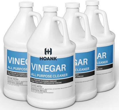 (4 Gallons) - Distilled White Cleaning Vinegar 6% Acidity - Multi-Purpose Household Surface Cleaner, Safe for Laundry