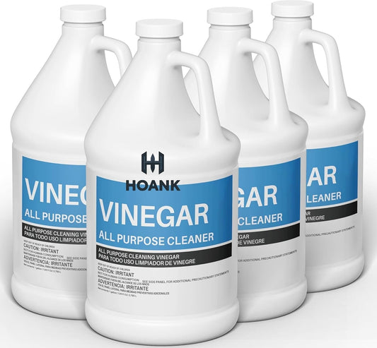 (4 Gallons) - Distilled White Cleaning Vinegar 6% Acidity - Multi-Purpose Household Surface Cleaner, Safe for Laundry