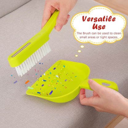 Kids Cleaning Toy Set Toddlers Broom Dust Pan Set for Housekeeping Pretend Play Cleaning Set, Cleaning Toys Gift for Toddlers Girls Boys Age 3-6 Years Old (2PCS - Red and Yellow Set)