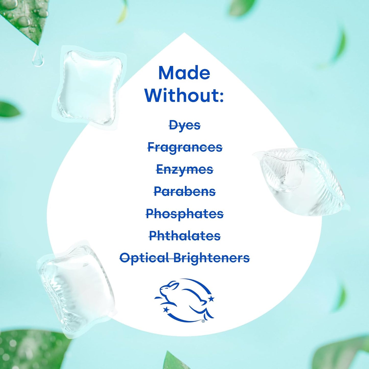 Dropps Sensitive Skin Laundry Detergent Pods, Unscented (36 Ct) - Hypoallergenic & Dermatologist Tested | Free & Clear | Laundry Pods for Sensitive Skin | Clean Ingredients | Plastic Free Packaging