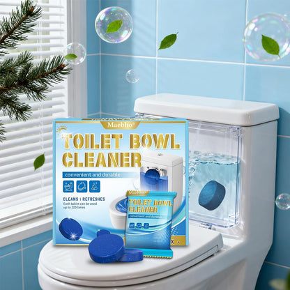 Automatic Toilet Bowl Cleaner Tablets,12- Pack Blue Gel In-Tank Cleaner, Removes Hard Water Rings & Stains, Septic Safe, Cleaning & Deodorize, Fresh Scent,50g Each
