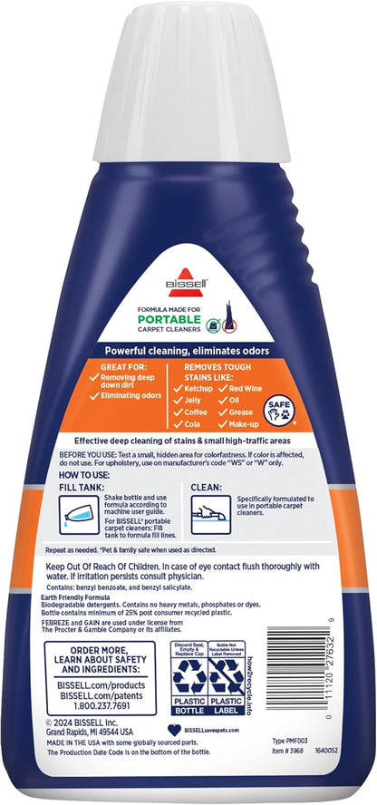 Bissell Spot & Stain with Febreze Freshness Spring & Renewal Formula, 7149, 32 ounces