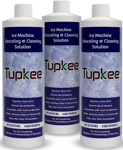 Ice Machine Cleaner Nickel Safe - 16oz, Compatible for Affresh, Whirlpool 4396808, Manitowoc, Kitchenaid, Scotsman Ice Maker Cleaner Descaler - Pack of 4
