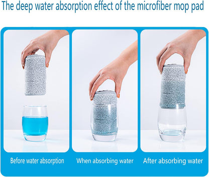 Microfiber Mop 18 in Large Flat Mops for Floor Cleaning with 4 Premium Pads Hardwood for Cleaning Wet Mop