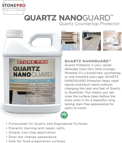 Stone Pro Quartz NanoGuard Countertop Protector (Quarts/ 32 oz.)