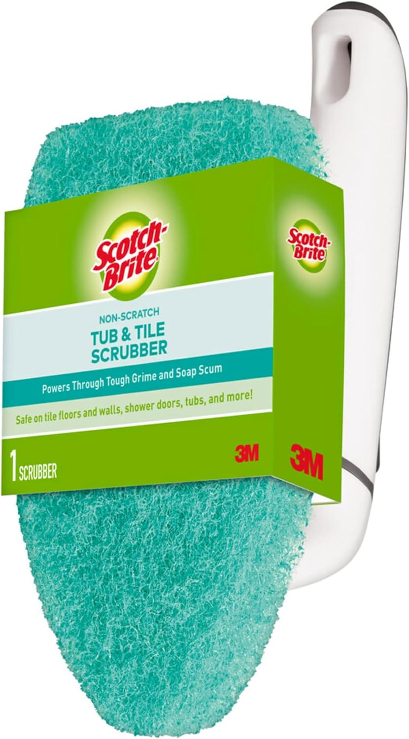 Scotch-Brite Non-Scratch Tub & Tile Scrubber Refill Pads, (Pack of 6)