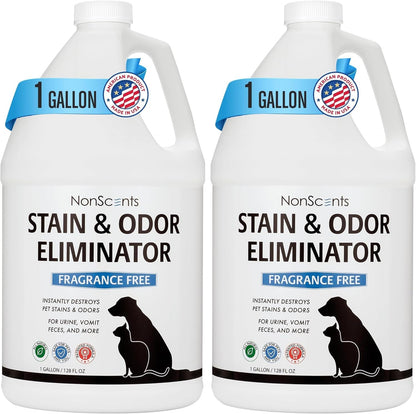 NonScents Stain & Odor Eliminator Spray for Strong Odor - 32 oz - Pet Odor Eliminator for Home - Carpet Stain Remover for Cats and Dog Pee - Cat Urine Destroyer - Carpet Cleaner Spray
