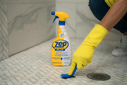Zep Plus Grout Foaming Cleaner - 32 Fl OZ - R54212-2-in-1 benefits clean while protecting grout from water, dirt and grime