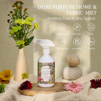 ‌M&SENSE Air & Fabric & Pet Odor Eliminator Spray - 16.9oz Large Size Natural Safe Air Freshener Rose Scented Deodorizer for Home Eliminates Smoke & Musty Smells, Ideal for ‌Dining Room Living Spaces