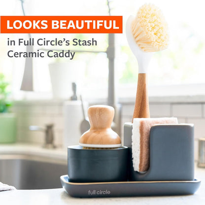 Full Circle Agave Leaf Scour Pads – Pack of 3 – Maximum Strength, Non-Scratch Dish Scrubber Made with Plant-Based & Recycled Materials, Safe for Nonstick